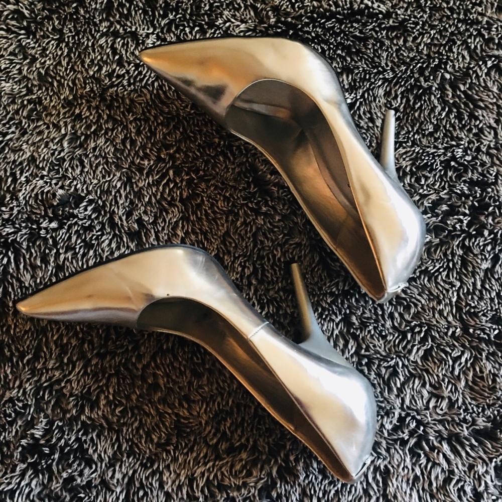 Call It Spring silver heels.